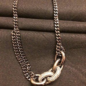 Black Jeweled Holiday Dress Necklace